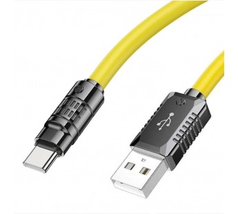 Кабель USB - Type-C Hoco U118 100W 120см 5A  (yellow) (221393)#1994723