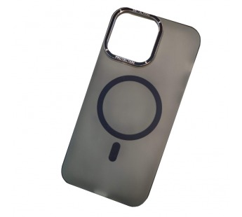 Чехол пластиковый iPhone 13 Pro матовый с MagSafe серый#1991318