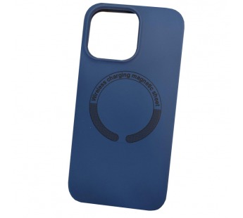 Чехол copy original силиконовый iPhone 15 (MagSafe) темно синий#1991461