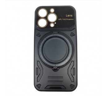 Чехол силиконовый iPhone 15 Pro Max Bristol (MagSafe, защита камеры) черный#2013124