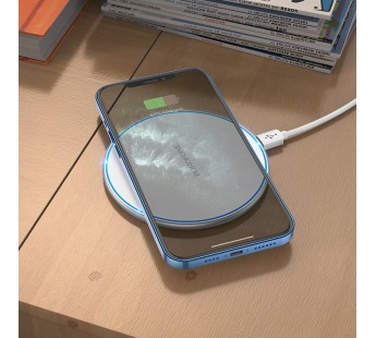 Беспроводное зарядное устройство BOROFONE BQ3 Pro (Type-C/15W) серебристый#1989124