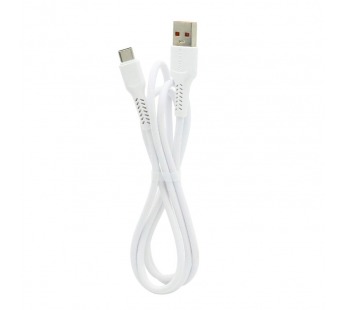 Кабель USB "WALKER" C315, 2.4А, Type-C, поддержка QC, белый#1994203