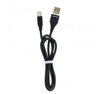 Кабель USB "WALKER" C735, 3.1А, Type-C, поддержка QC, черный#1994216