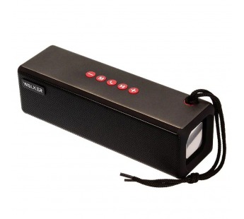 Колонка WALKER WSP-130, Bluetooth, 5Вт*2, стереопара TWS, черная#1989944