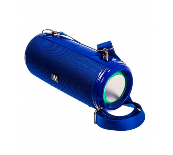 Колонка WALKER WSP-140, Bluetooth, 5Вт*2, подсветка, синяя#1989804
