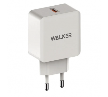 СЗУ WALKER WH-25, 3А, 18Вт, USBx1, блочок, быстрая зарядка QC 3.0, белое#1990707