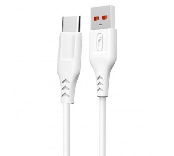 Кабель USB - Type-C SKYDOLPHIN S61T (повр.уп.) 100см 2,4A  (white) (221304)#1989707