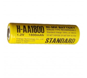 Аккумулятор H-AA 1800 1.2V, 1800 mAh Ni-Mh ET#2056084