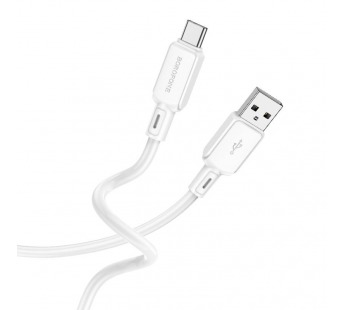 Кабель USB - TypeC BOROFONE BX94 Silicone (белый) 1м#1990633
