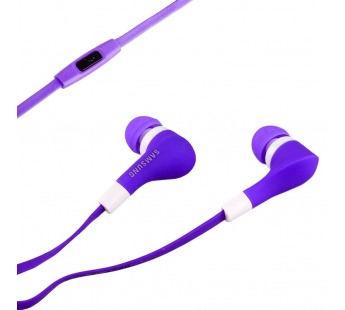 Проводные наушники с микрофоном внутриканальные [ORG] SHE-D17BL (повр.уп) Jack 3,5  (purple)(230579)#1990670