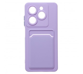 Чехол-накладка - SC337 с картхолдером для "Infinix Smart 8 Pro" (light violet) (228813)#1992892