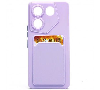 Чехол-накладка - SC337 с картхолдером для "TECNO Camon 20 Pro 5G" (light violet) (228843)#1993135
