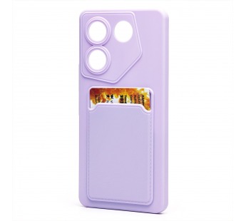 Чехол-накладка - SC337 с картхолдером для "TECNO Camon 20 Pro 5G" (light violet) (228843)#2000939