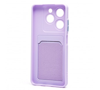 Чехол-накладка - SC337 с картхолдером для "TECNO Pop 8" (light violet) (228840)#2088207