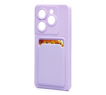 Чехол-накладка - SC337 с картхолдером для "TECNO Pop 8" (light violet) (228840)#2088208