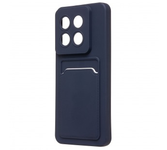Чехол-накладка - SC337 с картхолдером для "Xiaomi 14 Pro" (dark blue) (228830)#2088202