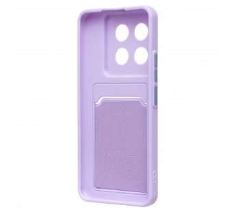 Чехол-накладка - SC337 с картхолдером для "Xiaomi 14 Pro" (light violet) (228831)#2088196