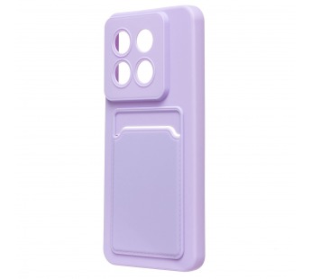 Чехол-накладка - SC337 с картхолдером для "Xiaomi 14 Pro" (light violet) (228831)#2088197