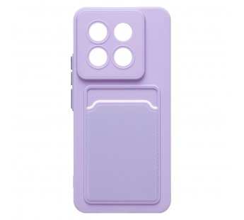 Чехол-накладка - SC337 с картхолдером для "Xiaomi 14 Pro" (light violet) (228831)#2088198