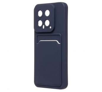 Чехол-накладка - SC337 с картхолдером для "Xiaomi 14" (dark blue) (228827)#2088192