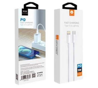 Кабель Type-C - Lightning (для iPhone) WUW X181 1m PD 20W  Белый#2126313