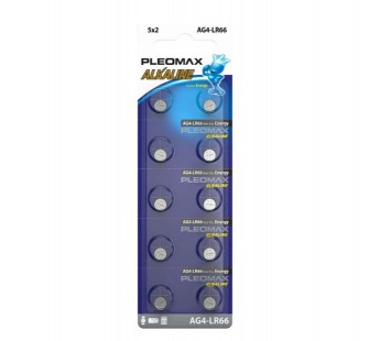 Элемент питания SAMSUNG PLEOMAX AG4 (377) LR626, LR66 Button Cell (10/100/1000/98000)#1999891