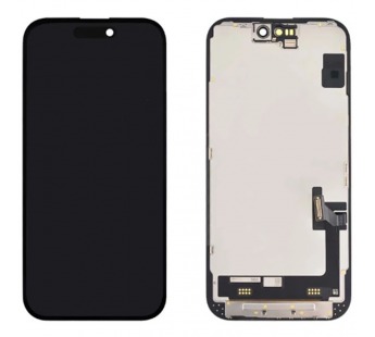 Дисплей для iPhone 15 + тачскрин черный с рамкой 100% (с разбора)#2021497