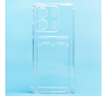 Чехол-накладка - SC276 с картхолдером для "Xiaomi Redmi Note 13 4G Global" (transparent) (228005)#2005000