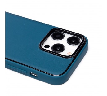 Чехол-накладка - PC084 экокожа для "Apple iPhone 14 Pro" (blue) (230832)#2056559