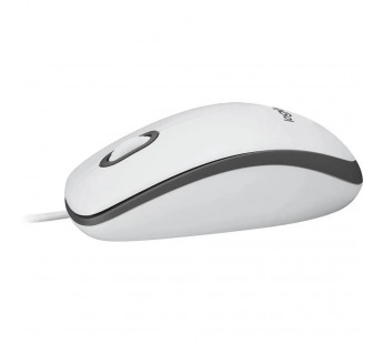 Мышь USB Logitech M100 оптическая, 1000dpi, кабель 1.8м, White [28.03.24], шт#1992219