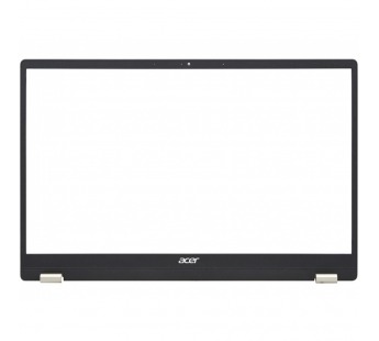 Рамка матрицы для ноутбука Acer Swift 1 SF114-34 черная с золотистыми заглушками#1992649