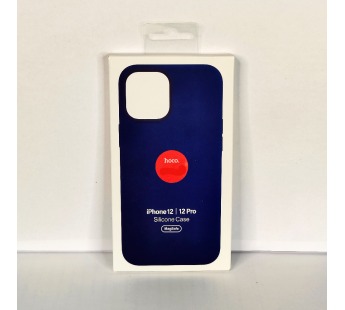 Чехол для iPhone 12/12 Pro Silicone Case, Magsafe с анимацией, синий#1993180