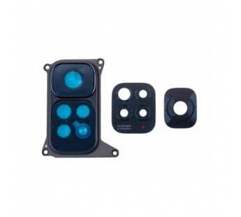 Стекло камеры для Xiaomi Redmi Note 11S 4G (2201117SY) в сборе с рамкой Черный#2071423