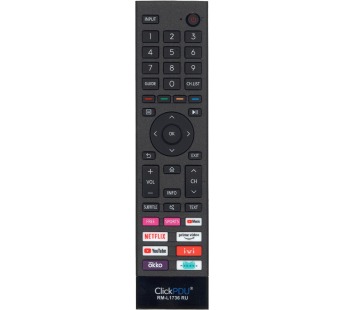 Пульт ДУ универсальный ClickPdu RM-L1736 RU для телевизора Hisense LCD TV#2004156