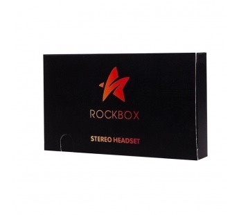Проводные наушники внутриканальные RockBox HRBX-700+Box (повр.уп) Jack 3,5  (black) (231021)#1993896