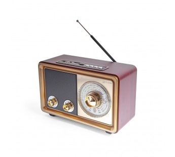 Радиоприёмник БЗРП РП-324BT (УКВ 64-108МГц, СВ, КВ, бат. 2*R20, 220V, USB/microSD/AUX/BT)#2067567