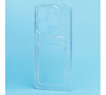 Чехол-накладка - SC276 с картхолдером для "TECNO Spark 20C" (transparent) (227480)#2093091