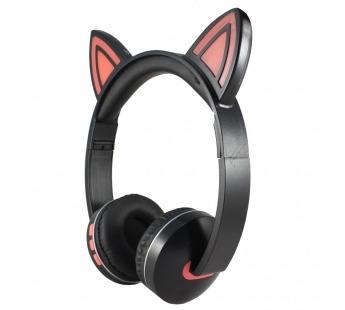 Bluetooth-наушники полноразмерные - Cat Ear KS-6123 (повр. уп.) (black/pink) (216296)#1995047