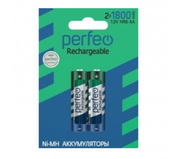 Аккумулятор Perfeo R 06 (1800mAh)2BL(60) НОВЫЙ ДИЗАЙН#2056099