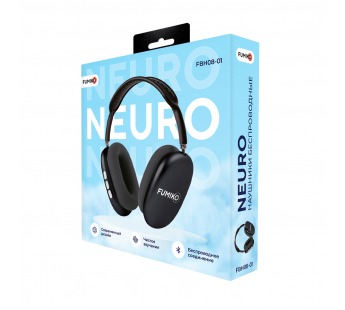 Полноразмерные беспроводные наушники Fumiko Neuro (4ч/Bluetooth/AUX) черные#1995783