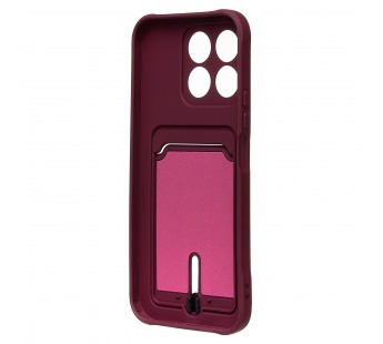 Чехол-накладка - SC304 с картхолдером для "Honor X8b" (bordo) (227631)#2104988