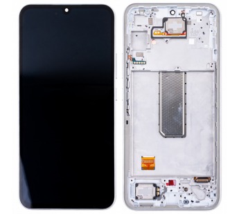 Дисплей для Samsung Galaxy A34 5G (A346B) модуль с рамкой Серебро - OR (SP)#2077731