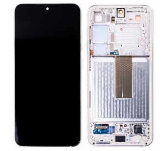 Дисплей для Samsung Galaxy S23 (S911B) модуль с рамкой Бежевый - OR (SP)#2077556