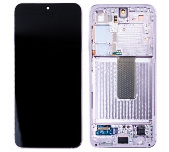 Дисплей для Samsung Galaxy S23 (S911B) модуль с рамкой Лавандовый - OR (SP)#2077714