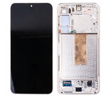 Дисплей для Samsung Galaxy S23+ (S916B) модуль с рамкой Бежевый - OR (SP)#2077558