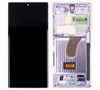 Дисплей для Samsung Galaxy S23 Ultra (S918B) модуль с рамкой Лавандовый - OR (SP)#2077694