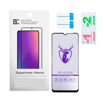 Защитное стекло "Премиум" для Vivo Y20/Y16/Y02 Черный#2085115