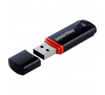 USB-флеш (USB 2.0) 32GB Crown SmartBuy Черный#1996043