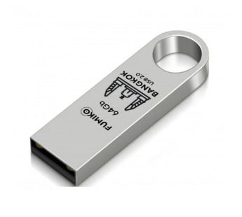 USB-флеш (USB 2.0) 64GB Bangkok металл серебро#1996049