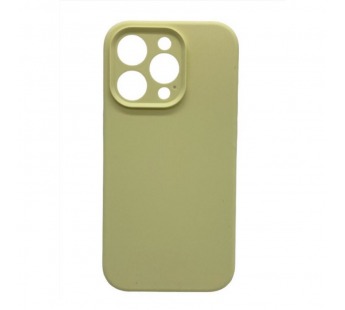 Чехол iPhone 15 Pro Silicone Case (Full Camera/c Лого) №60 Молочный Желтый#2001360